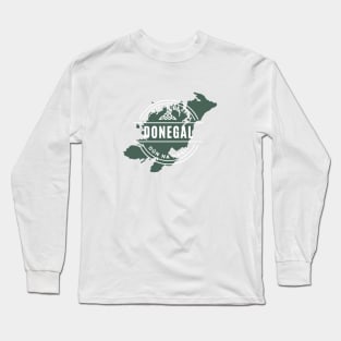 County Donegal Map Long Sleeve T-Shirt